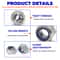 Hex Nylon Insert Self Lock Nut Assortment Kit Stainless Steel Durable Locknut Set 7