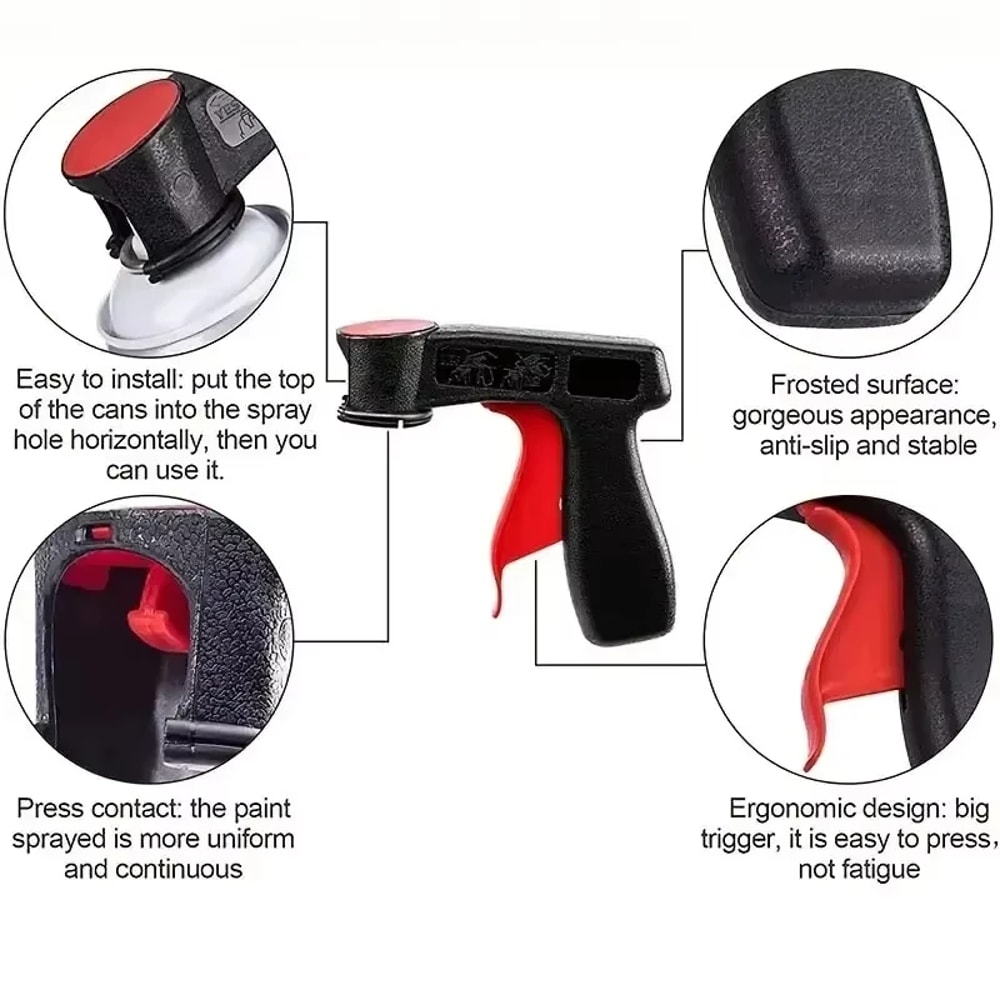 Portable Spray Paint Handle Universal Reusable Hand Spray Gun For Car Color Changing DIY Projects 5