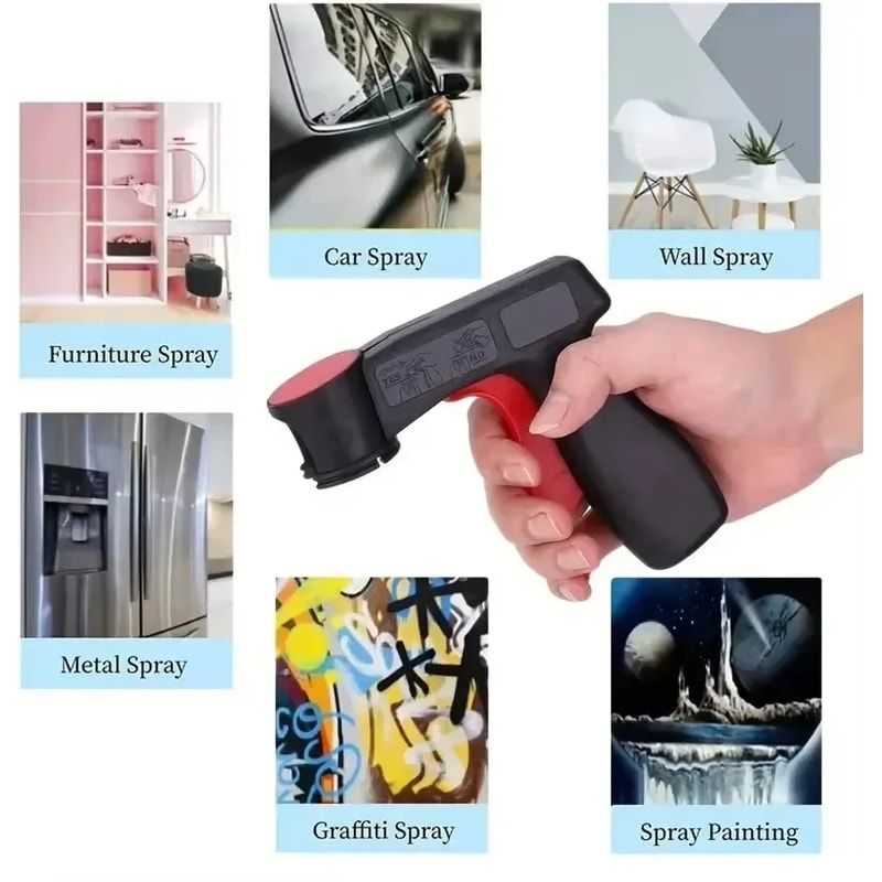 Portable Spray Paint Handle Universal Reusable Hand Spray Gun For Car Color Changing DIY Projects 2