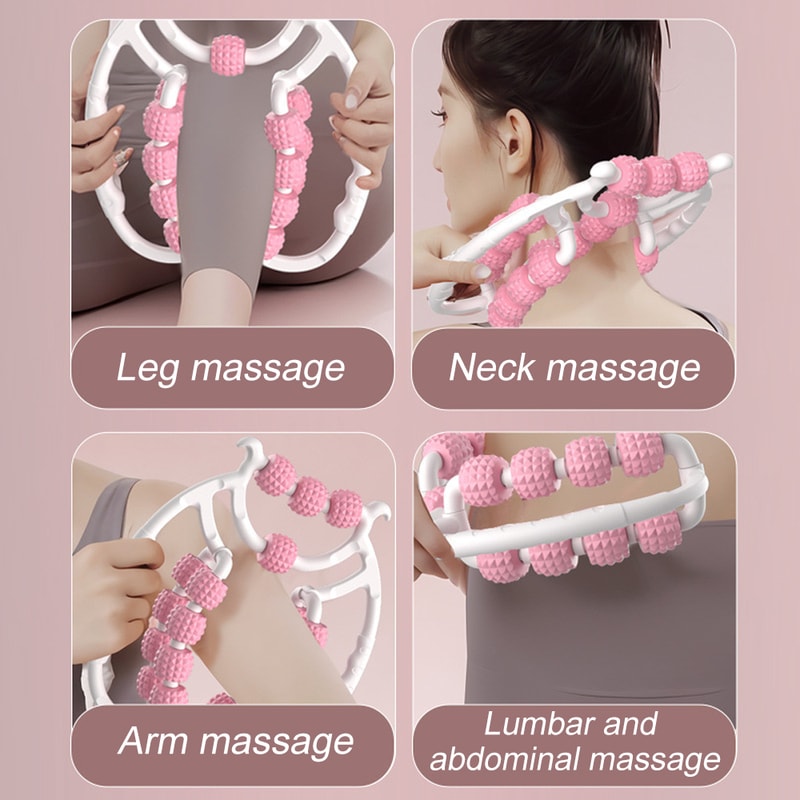 Newest Wheel Annular Leg Clamp Massager Anti Cellulite Roller For Body Slimming And Relaxation 4