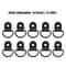 Stainless Steel D Ring Tie Down Anchors For Cargo Trailer Boat RV Durable Lashing Rings For Secure 6