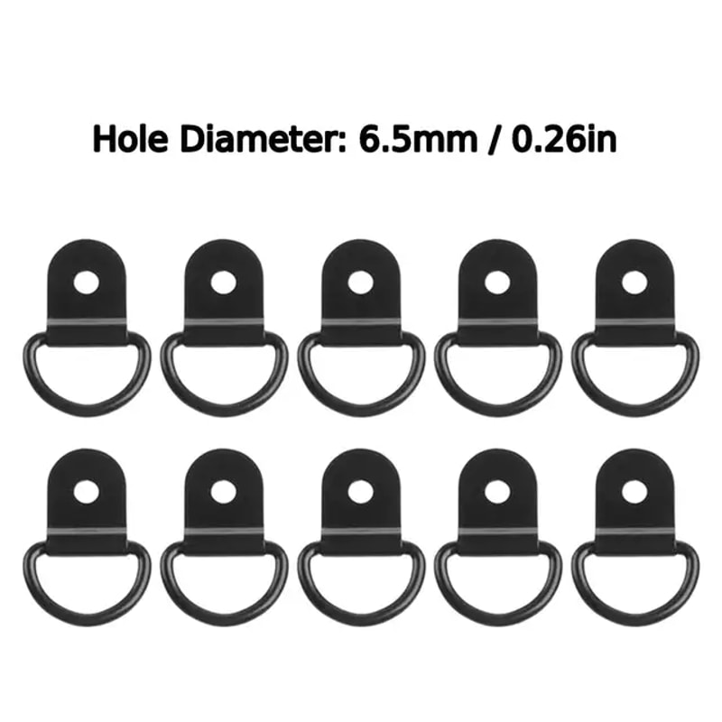 Stainless Steel D Ring Tie Down Anchors For Cargo Trailer Boat RV Durable Lashing Rings For Secure 6
