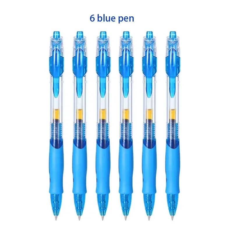 Retractable Gel Pens Set Black Red Blue Ink Ballpoint For Writing Office Supplies 1