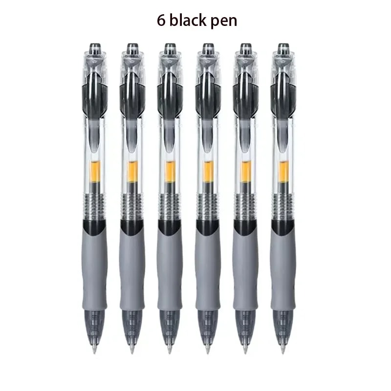 Retractable Gel Pens Set Black Red Blue Ink Ballpoint For Writing Office Supplies 3