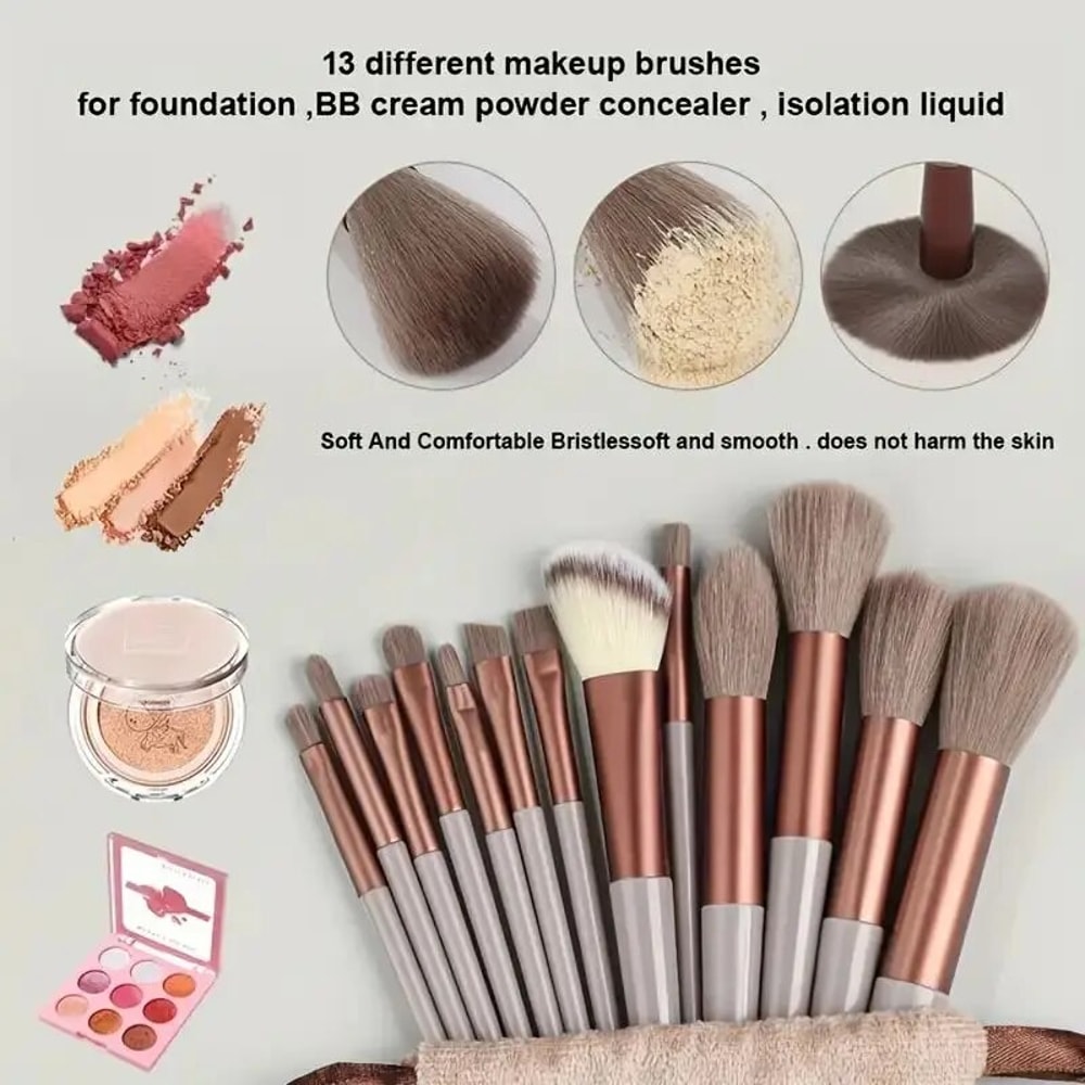Soft Fluffy Makeup Brush Set Premium Kabuki Blending Brushes For Flawless Foundation Powder And Ey 3