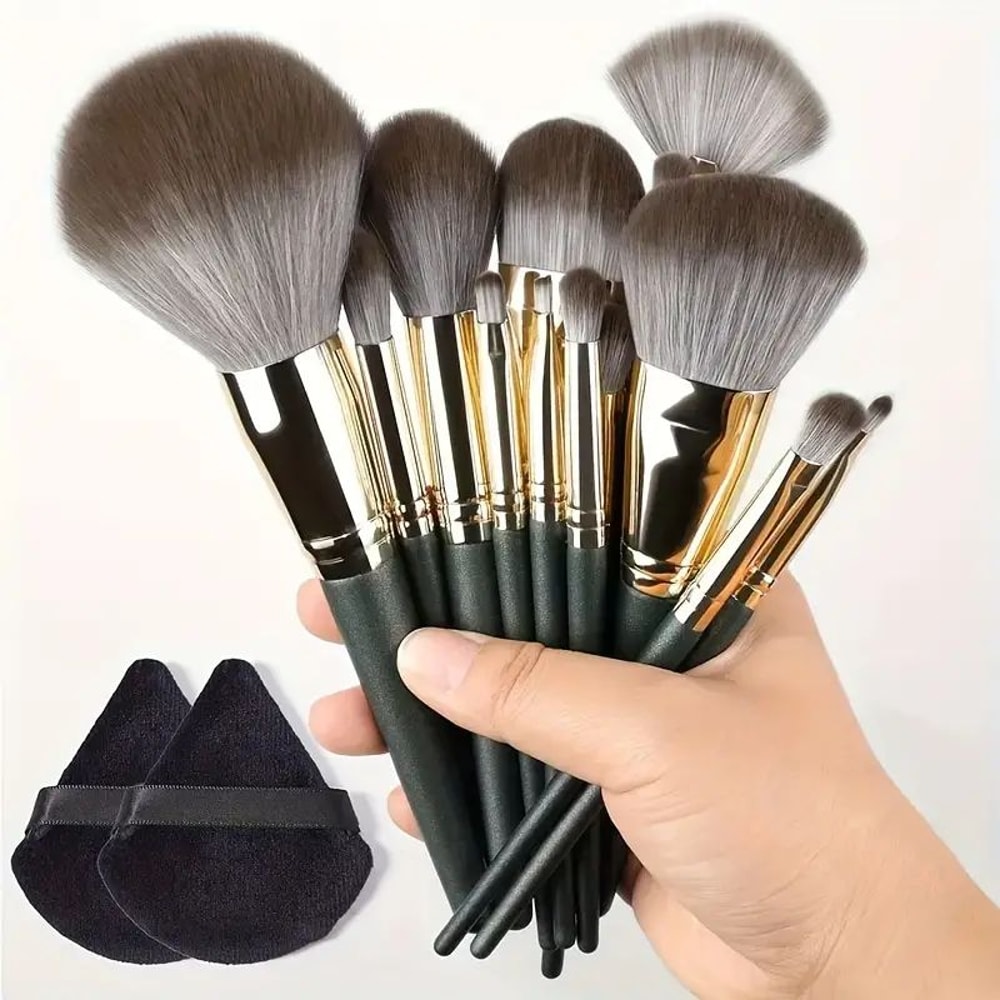 Soft Fluffy Makeup Brush Set Premium Kabuki Blending Brushes For Flawless Foundation Powder And Ey 13
