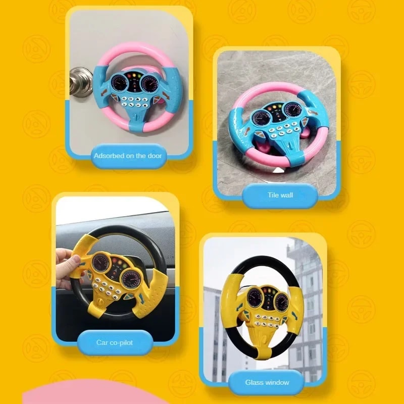 Infant Shining Steering Wheel Toy Early Education Interactive Toy For Kids 6