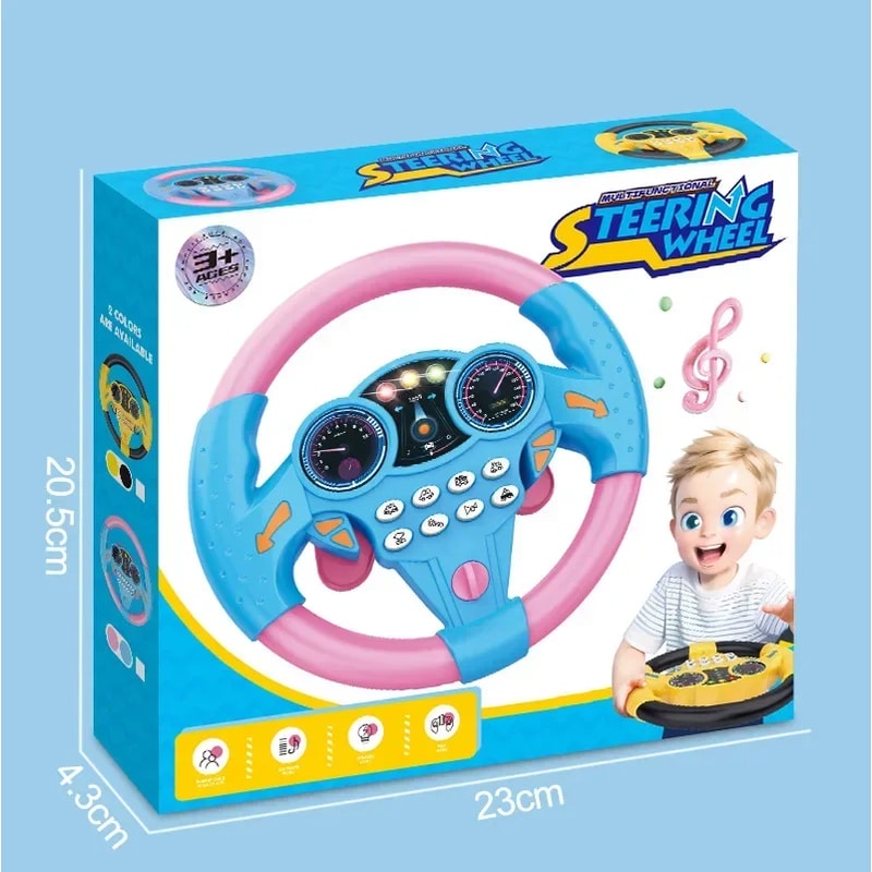 Infant Shining Steering Wheel Toy Early Education Interactive Toy For Kids 4