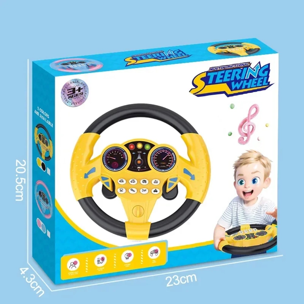 Infant Shining Steering Wheel Toy Early Education Interactive Toy For Kids 7