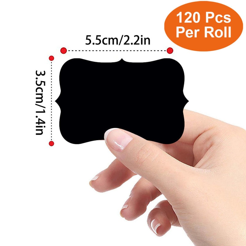 Removable Blackboard Stickers With Erasable Pen Waterproof Chalkboard Labels For Home Kitchen 8