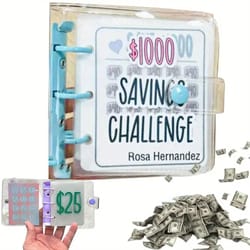 savings challenge binder mini budget binder with cash envelopes & accessories