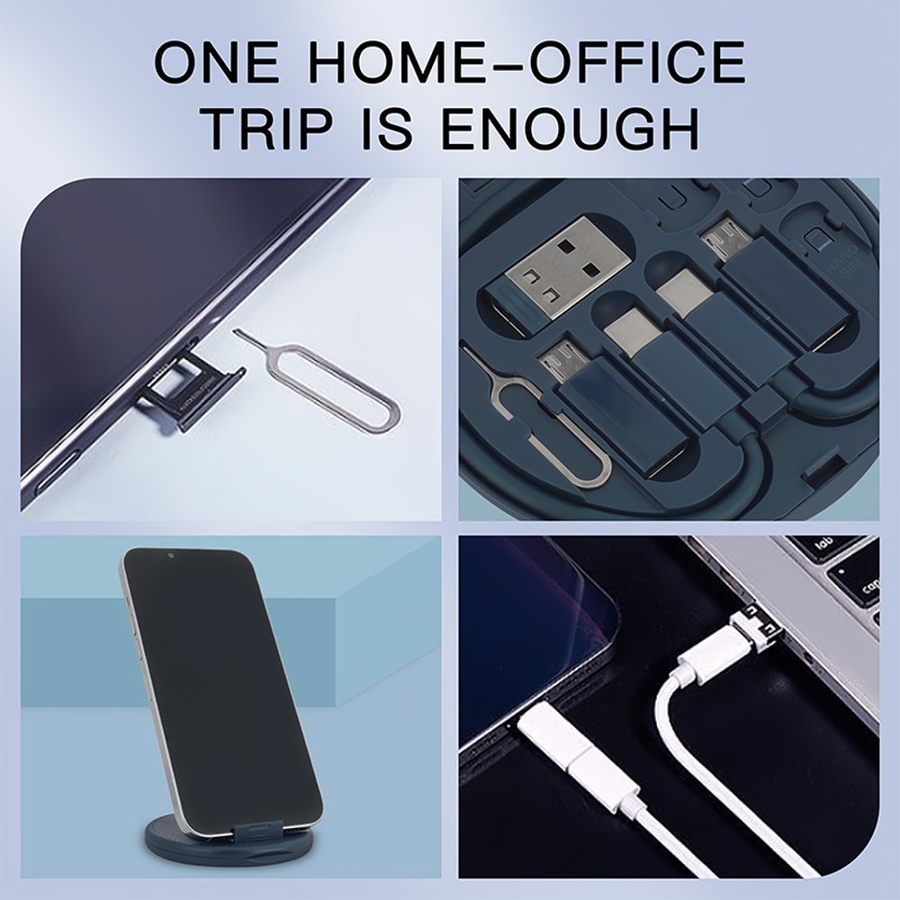 Multi USB Type C To C Charging Adapter Cable Kit USB C To Lightning Micro Type C And USB A 1