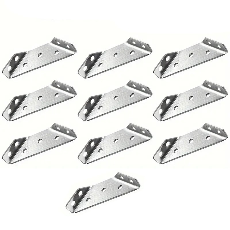 Thickened Stainless Steel Angle Bracket Heavy Duty Corner Fixer For Cabinets Furniture Support 0