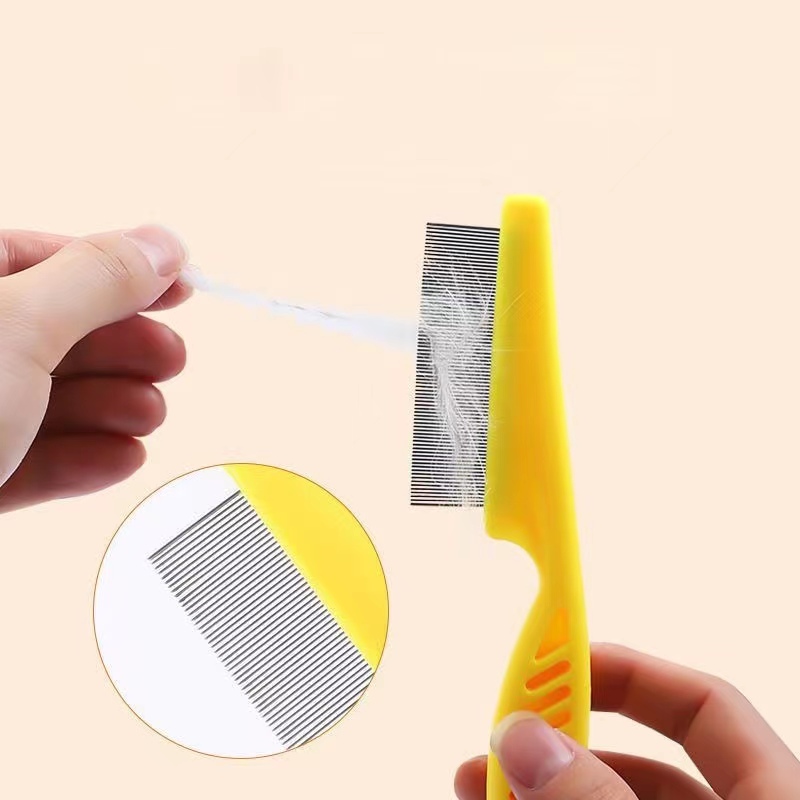 Pet Hair Shedding Comb For Cats And Dogs Stainless Steel Flea Grooming Tool 7