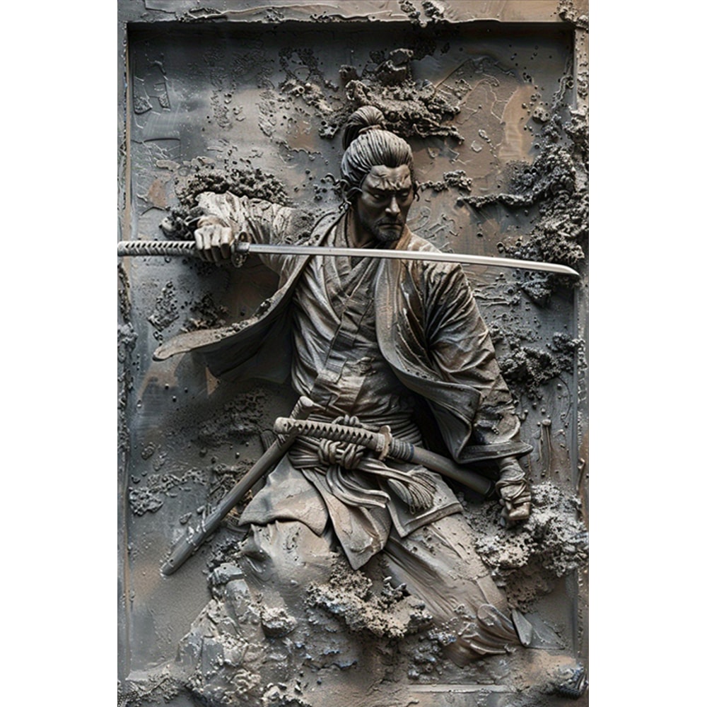 Vintage Samurai Ninja Metal Wall Art Plaque Perfect For Cafe Man Cave Bars Garden Home Room Clubs 5