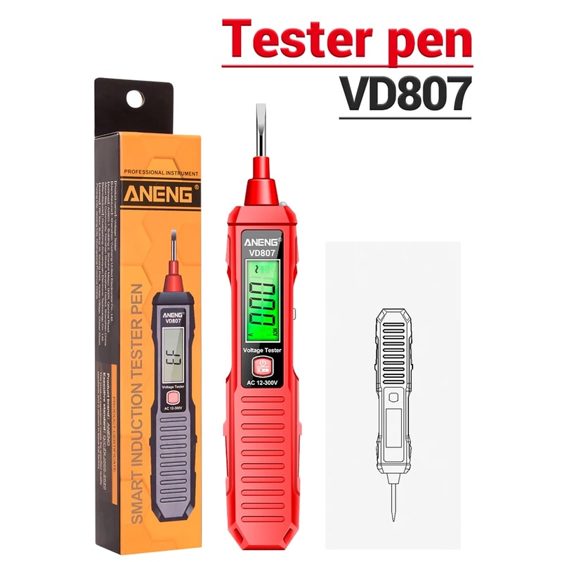 Smart Electric Pen Tester Non Contact AC Voltage Detector With NCV Sensor For Safe Electrical Testi 5