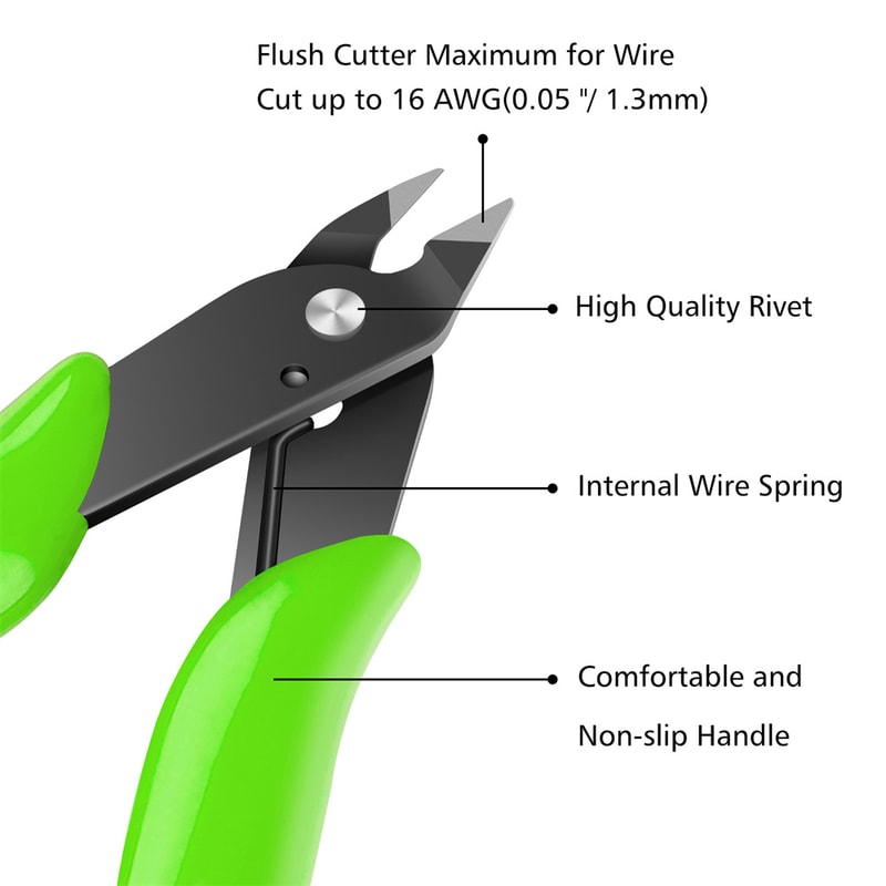 Universal Pliers Multi Functional Tool Electrical Wire Cable Cutters Side Snips Flush Nipper Hand 8