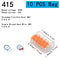 Orange Universal Quick Plug In Terminals Electrical Wire Connectors Set 7