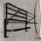 Matte Black Folding Towel Holder With Hook Wall Mount Space Aluminum Rack For Bathroom And Kitchen 3