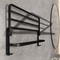 Matte Black Folding Towel Holder With Hook Wall Mount Space Aluminum Rack For Bathroom And Kitchen 3