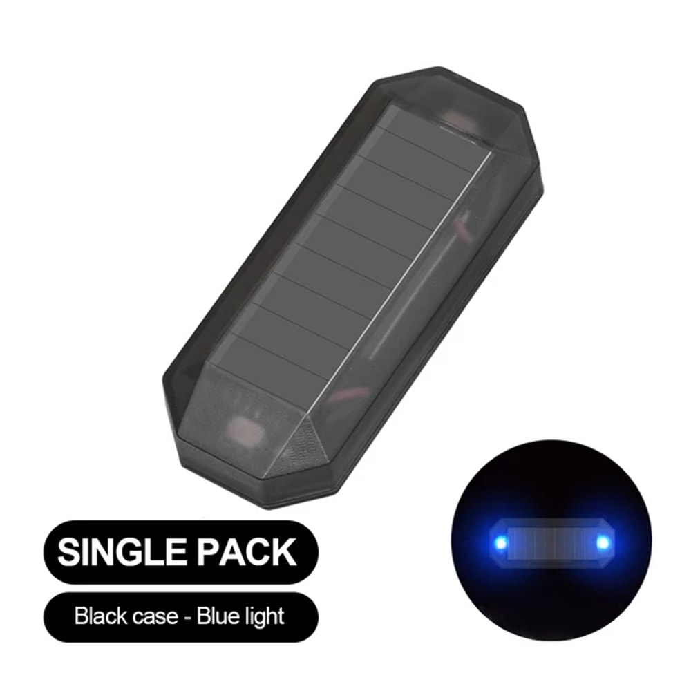 Solar Powered Car Anti Theft Warning Light LED Strobe Alarm For Car Security 0