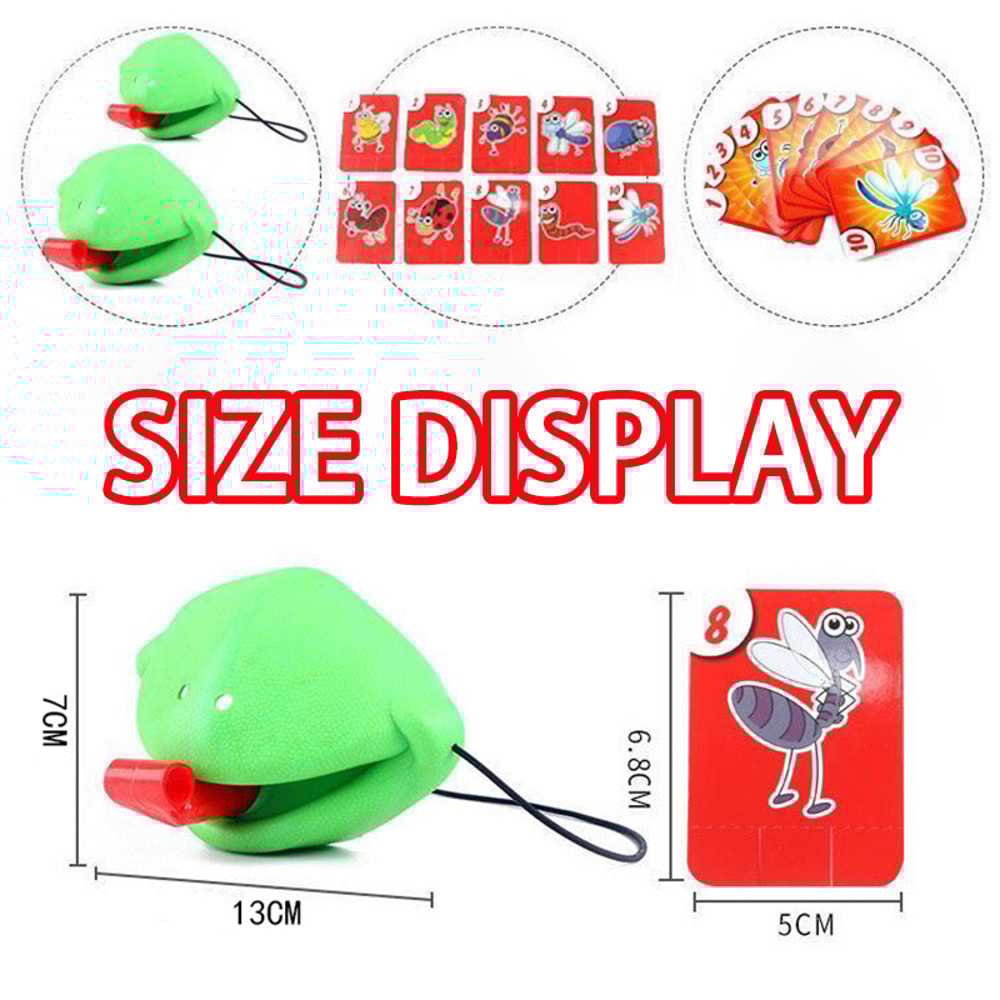 Frog Lizard Mask With Wagging Tongue Fun Lick Card Board Game For Family Kids 6