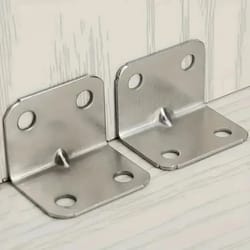 heavy duty angle iron bracket set for furniture & cabinets stainless steel fixed connectors