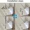 Heavy Duty Angle Iron Bracket Set For Furniture Cabinets Stainless Steel Fixed Connectors 6