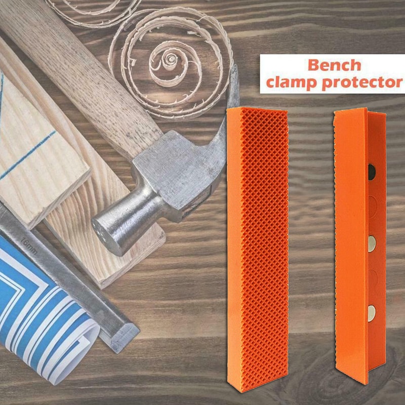 Magnetic Rubber Jaw Pads For Bench Vise Vise Jaw Protection For Metal Wood And More 0