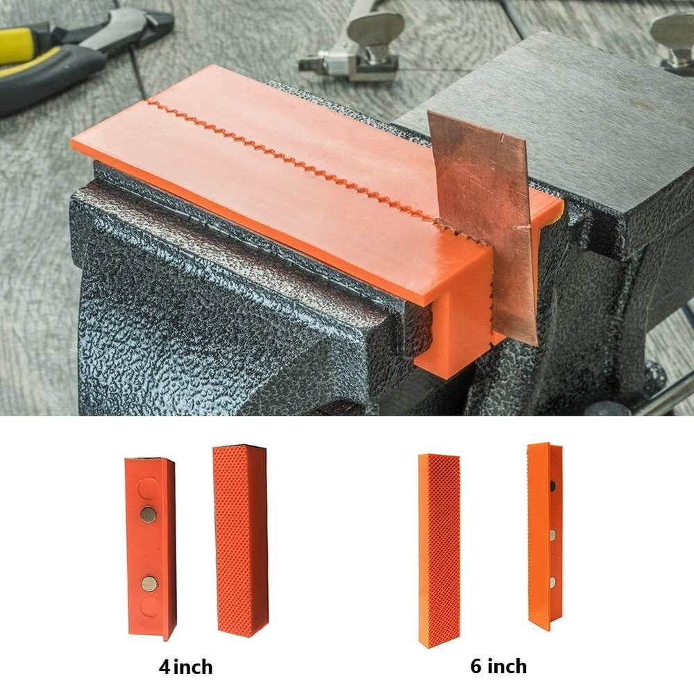 Magnetic Rubber Jaw Pads For Bench Vise Vise Jaw Protection For Metal Wood And More 3