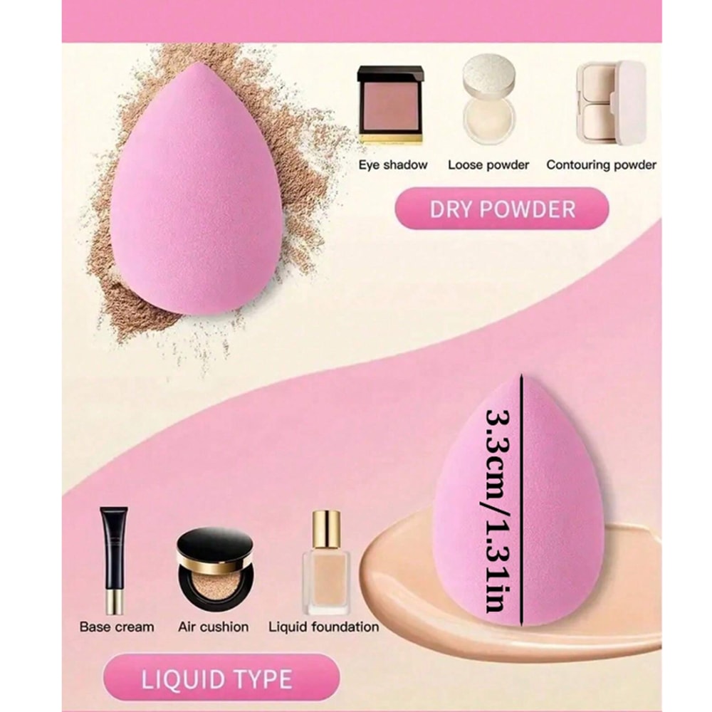 Mini Finger Puff Beauty Sponge Versatile Makeup Blender For Cream Powder Concealer 2