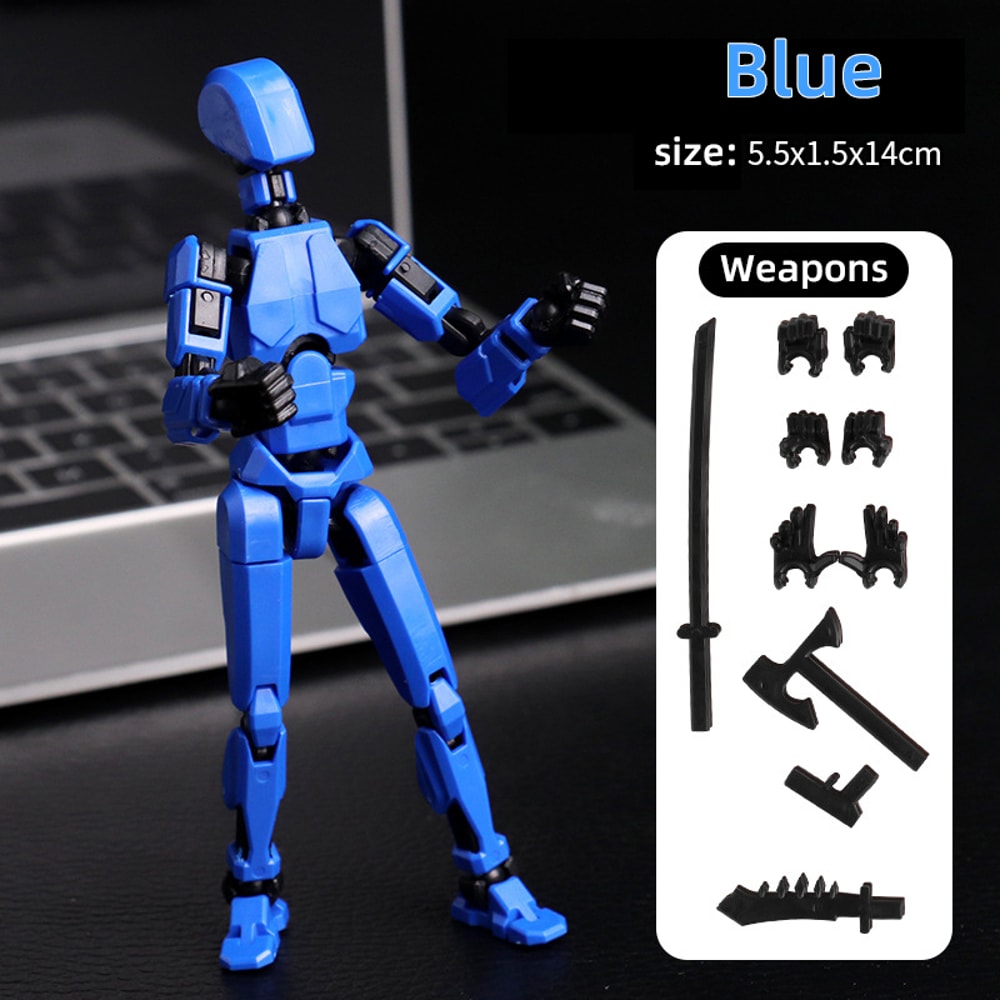 Movable Shapeshift Robot Mannequin Action Figure Multi Jointed Design For Kids Adults 6