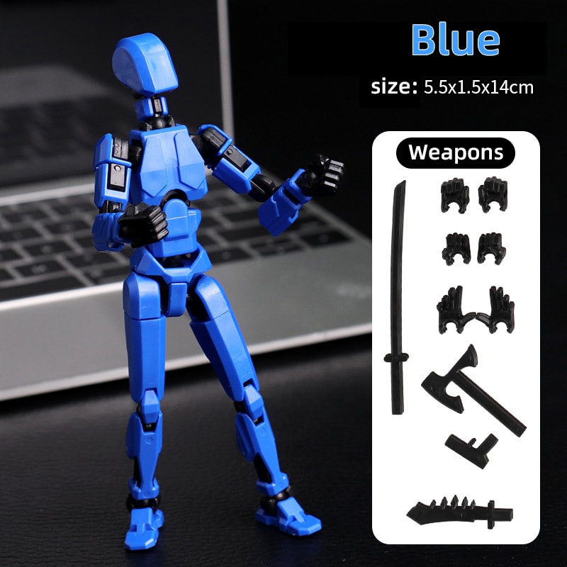 Movable Shapeshift Robot Mannequin Action Figure Multi Jointed Design For Kids Adults 6