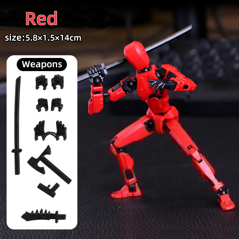 Movable Shapeshift Robot Mannequin Action Figure Multi Jointed Design For Kids Adults 7