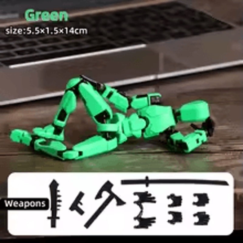 Movable Shapeshift Robot Mannequin Action Figure Multi Jointed Design For Kids Adults 3