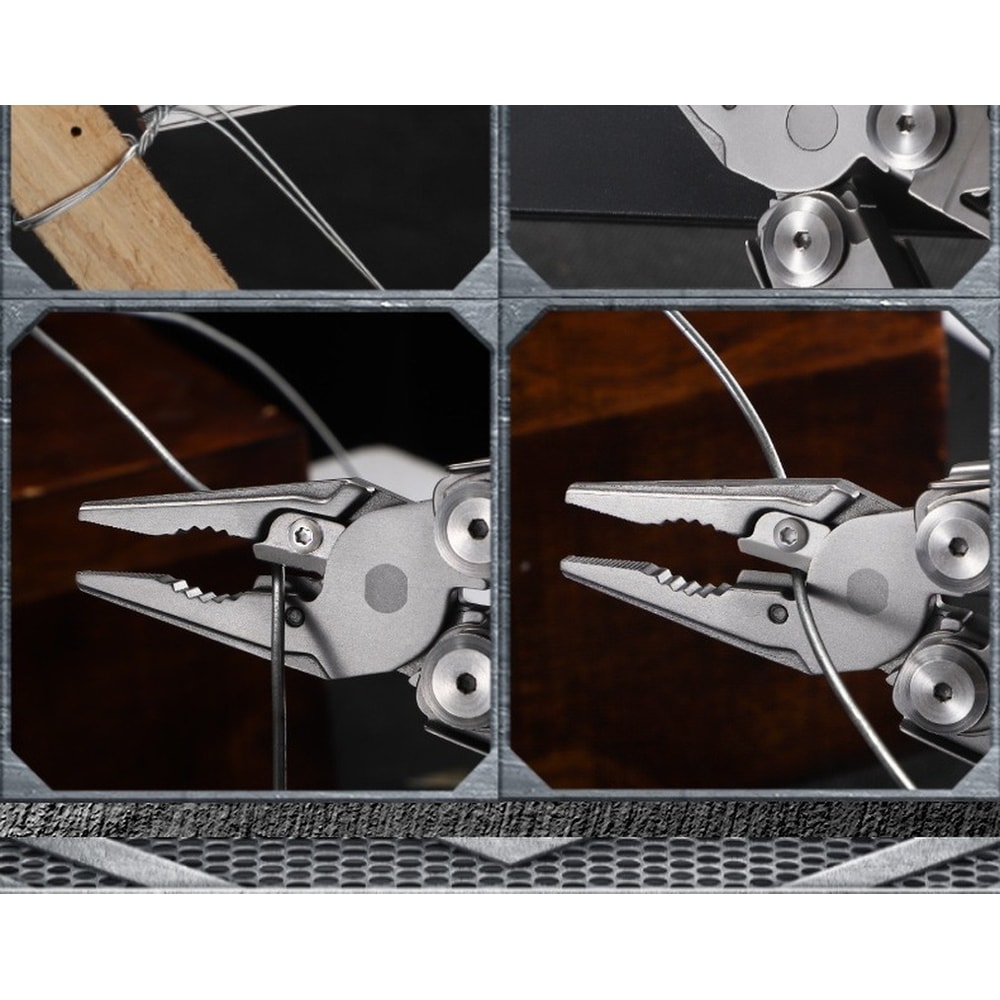 Emergency Multitool Pliers With Folding Knife Tactical Survival Gear Multi Tool Clip 2