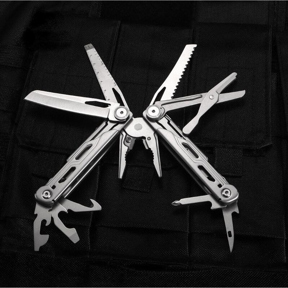 Emergency Multitool Pliers With Folding Knife Tactical Survival Gear Multi Tool Clip 4