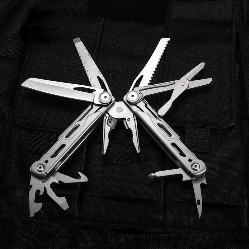 Emergency Multitool Pliers With Folding Knife Tactical Survival Gear Multi Tool Clip 4