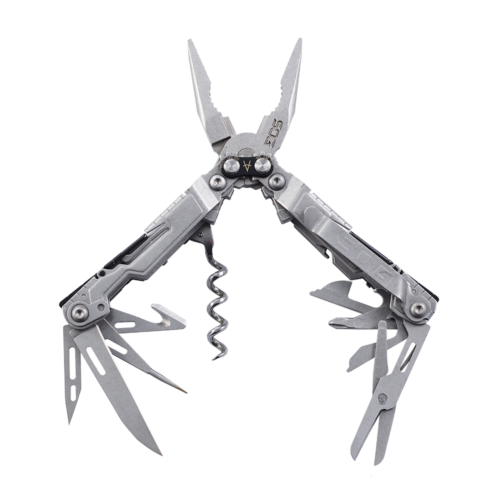PowerLitre Folding Pliers Knife EDC Mini Multi Tools Portable Survival Pocket Scissors For Outdoor 3