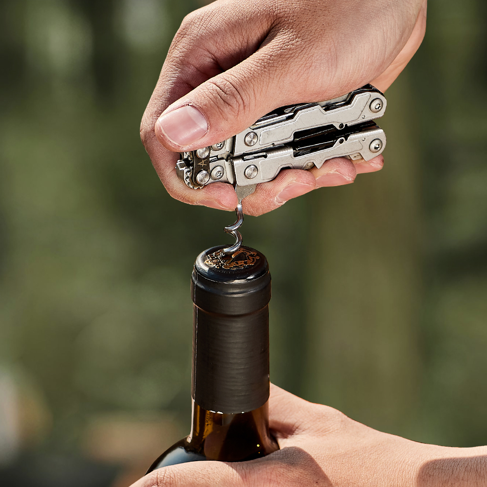 PowerLitre Folding Pliers Knife EDC Mini Multi Tools Portable Survival Pocket Scissors For Outdoor 5