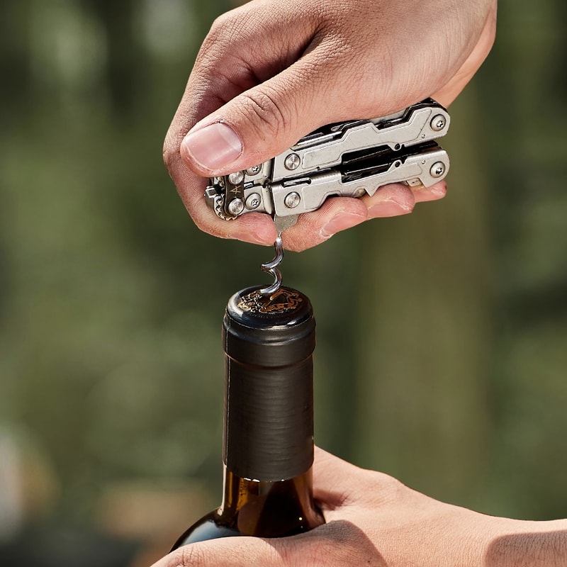 PowerLitre Folding Pliers Knife EDC Mini Multi Tools Portable Survival Pocket Scissors For Outdoor 5