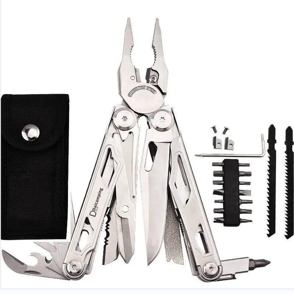 Multifunctional Folding Knife Scissor EDC Multi Tool For Survival DIY Tasks 7