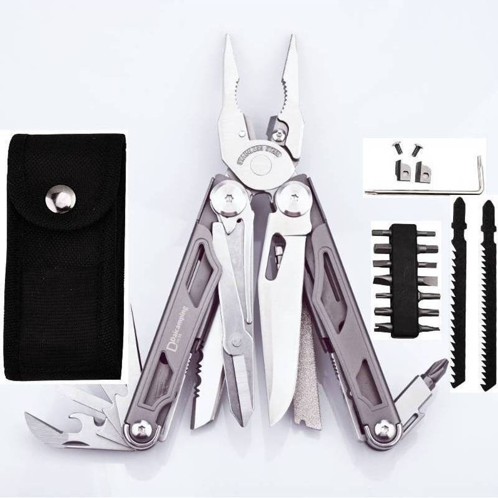 Multifunctional Folding Knife Scissor EDC Multi Tool For Survival DIY Tasks 2