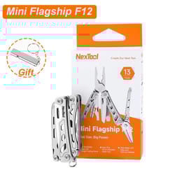 mini flagship multi tool folding edc tool compact, durable screwdriver, pliers, file & ruler for outdoor adventure