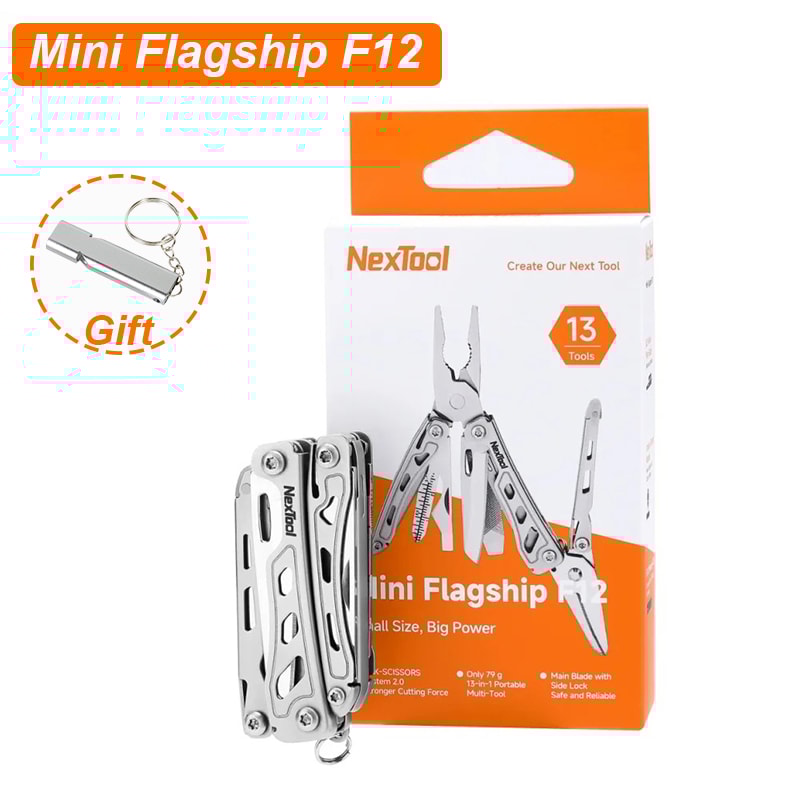 Mini Flagship Multi Tool Folding EDC Tool Compact Durable Screwdriver Pliers File Ruler For Outdoo 0