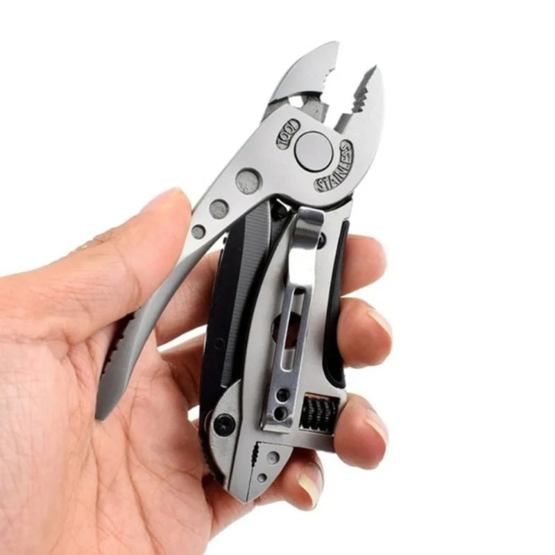 Multi Tool Survival Knife Set Adjustable Wrench Knife Pliers Wire Cutter For Emergency And Outdoor 1