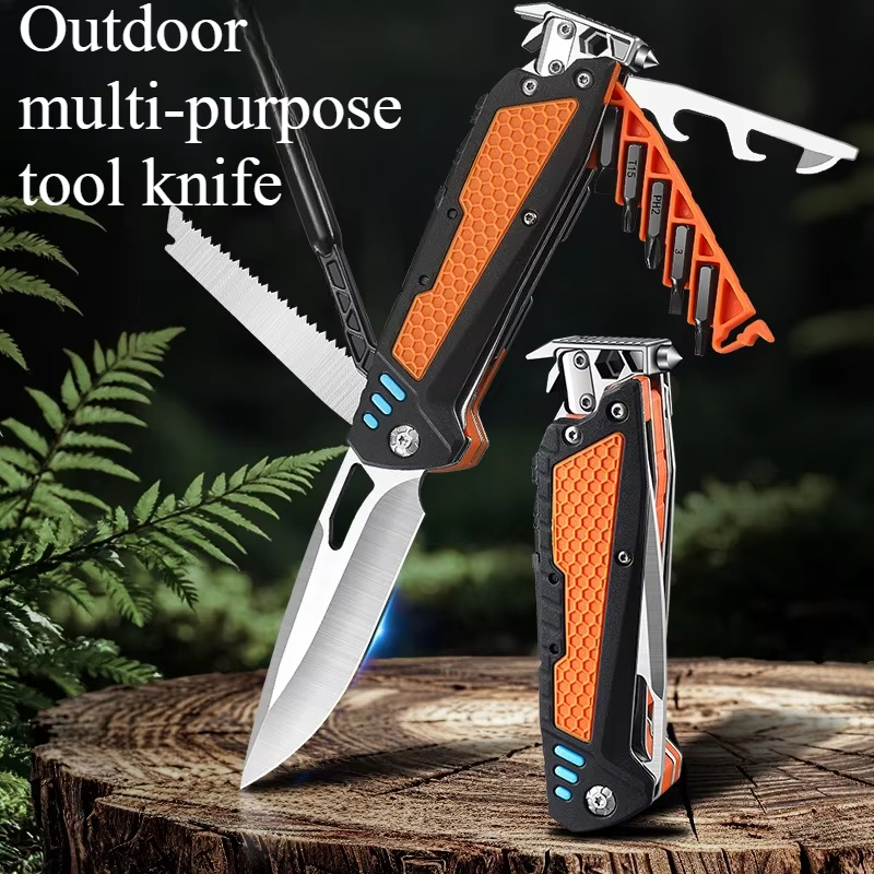 Multifunctional Folding Knife Portable EDC Tool For Outdoor Camping Emergency Use 3
