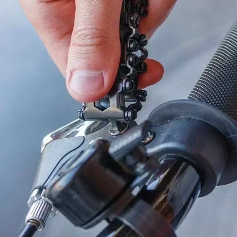 Multifunctional Stainless Steel Tool Bracelet Wearable Bike Multitool For Outdoor Adventures 7