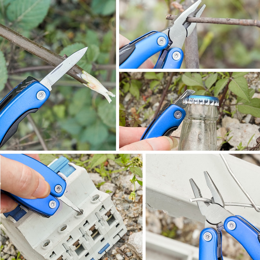 Portable Pocket Multitool Pliers Multifunctional Camping Tool With Knife Screwdriver More 7