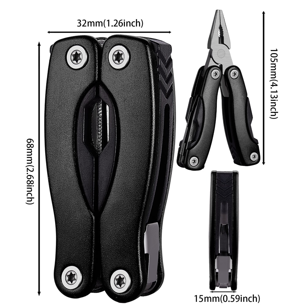 Portable Pocket Multitool Pliers Multifunctional Camping Tool With Knife Screwdriver More 10